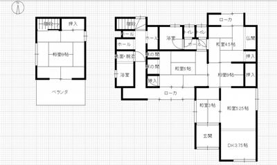 Traditional 6DK House in Quiet Miyoshi City Neighborhood — Image 1, Miyoshi, Tokushima