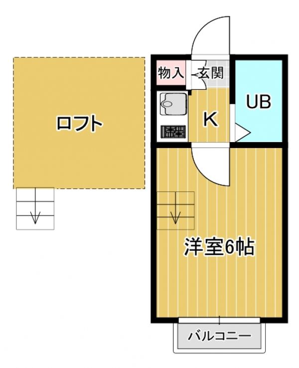 1K Rental Apartment in Yotsukaido, Chiba - Main Image