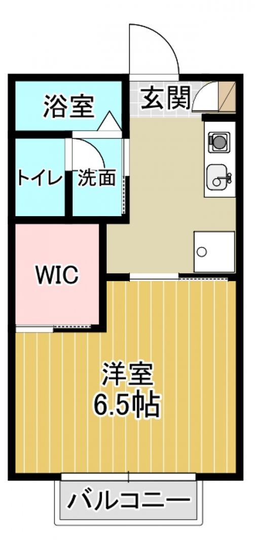 1K Rental Apartment in Shisui, Chiba - 24.7m², 44,000 Yen - Thumbnail 2