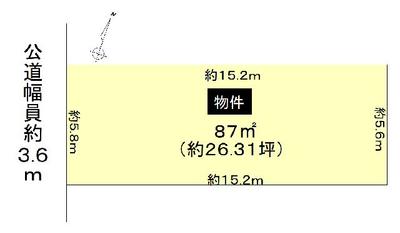 87m² Land for Sale in Shimotsumori, Inazawa — Land, Inazawa, Aichi