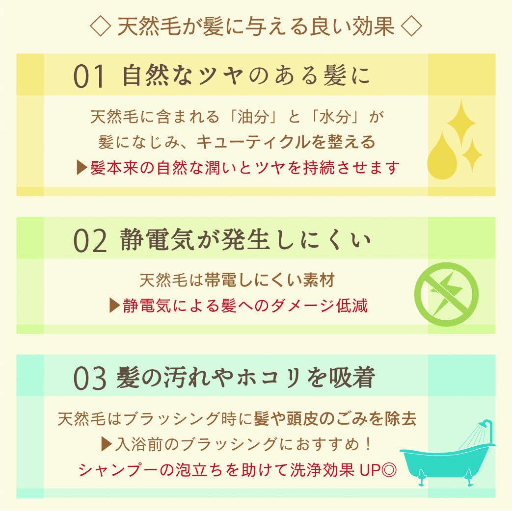 Ashikita Town Furusato Tax Donation Gift: Artisan Natural Hair Brush - Main Image