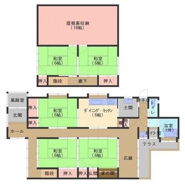 5DK Corner House with Large Garden for Sale in Takaoka, Toyama - Thumbnail 3