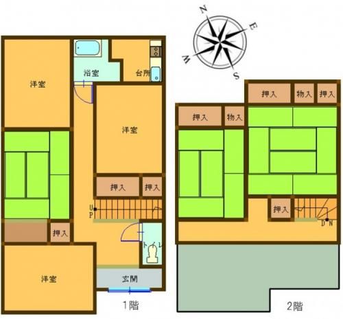 1971 Wooden House for Rent in Bungotakada, Oita - 6K Layout - Thumbnail 3