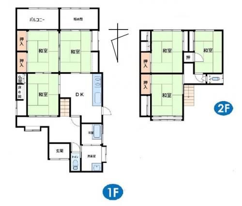 6DK Wooden House for Sale Near Higashi-Sanjo Station, Sanjo - Thumbnail 2