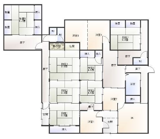 11DK Detached House for Sale in Mine City, Yamaguchi - Thumbnail 2