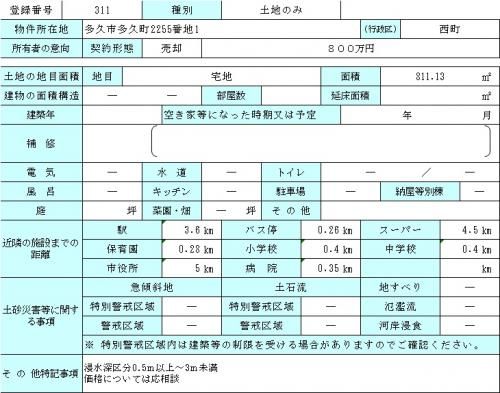 811 sqm Vacant Land for Sale in Taku City, Saga Prefecture - Thumbnail 4