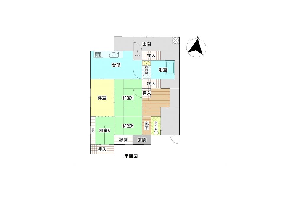 1.5 Million Yen Akiya House in Hita, Oita - 2DK Corner Lot - Thumbnail 2