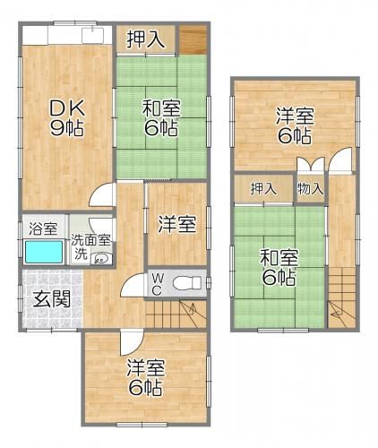 5DK Detached House for Sale in Kasai, Hyogo - 540万 Yen - Thumbnail 2