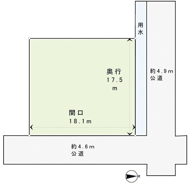 96 Tsubo Corner Residential Land for Sale in Takaoka, Toyama - Thumbnail 2