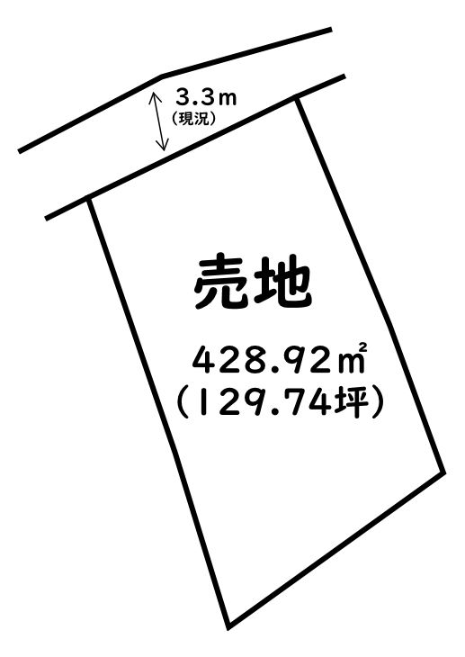129.74 Tsubo Vacant Land for Sale in Kofu, Yamanashi - Main Image