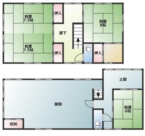 Spacious 3K Wooden House for Sale in Imabari, Ehime - Thumbnail 4