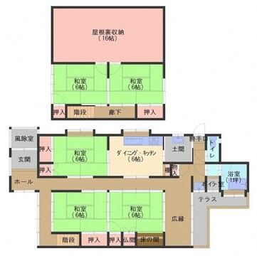 55-Year-Old 5DK House in Takaoka with 384㎡ Land - Thumbnail 4