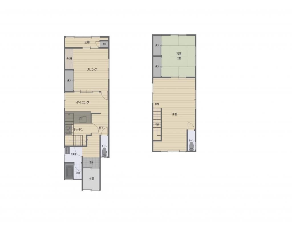 3DK House for Sale in Awara City, Fukui - 47.68 sqm - Thumbnail 2