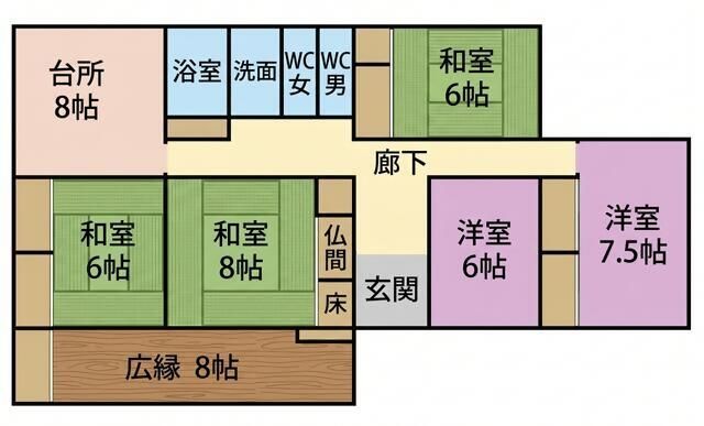 Single-Story 5DK House for Sale in Kitakyushu, Fukuoka - Thumbnail 2