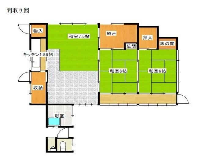 Vacant 3K Wooden House for Rent in Yamatsuri Town, Fukushima - Thumbnail 3