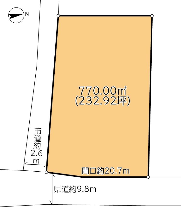 232 Tsubo Hirosaki Land for Sale with Development Potential - Thumbnail 2