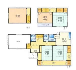 5DK Wooden House for Sale in Yamanobe Town, Yamagata - Thumbnail 3