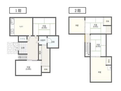 6K Detached House for Sale in Ibusuki, Kagoshima – 82.36 sqm — Floorplan, Ibusuki, Kagoshima