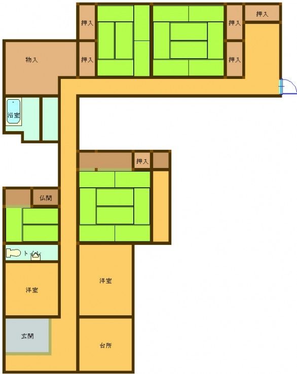 Spacious 6K Single-Story House for Sale in Bungotakada, Oita - Thumbnail 3