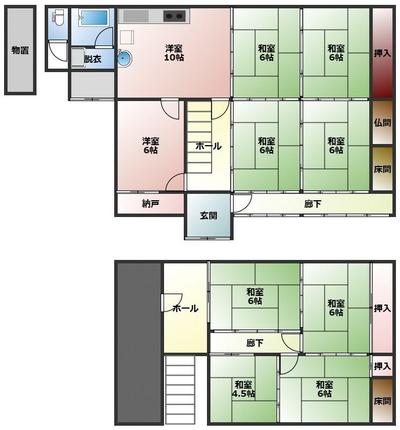Spacious 10DK Detached House for Sale in Kora Town, Shiga — Image 4, Kora, Shiga