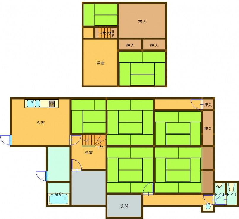 2-Story Wooden House for Sale in Bungotakada, Oita - Main Image