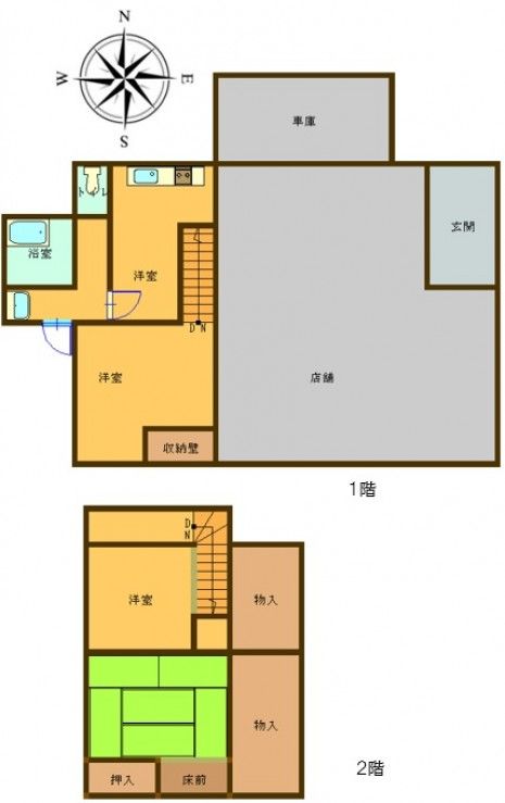 2-Story Wooden House with Shop in Bungotakada City, Oita - Main Image