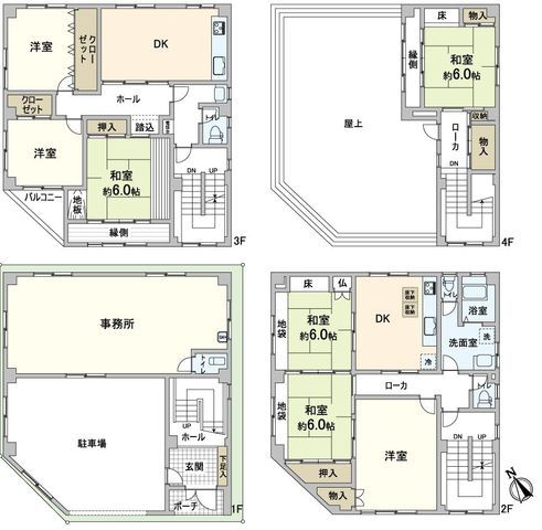 7LDK Steel-Framed House on Corner Lot in Osaka Nishi Ward - Thumbnail 2