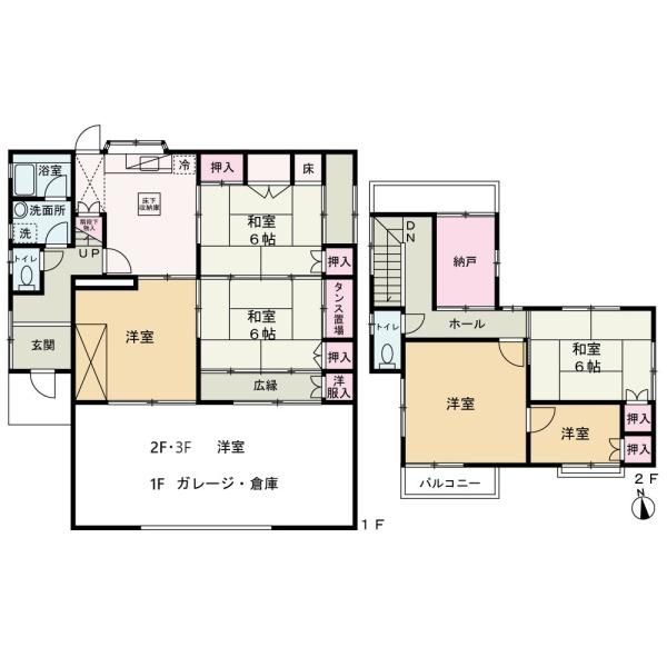 6SDK Used House in Wakayama City with Parking - Thumbnail 4