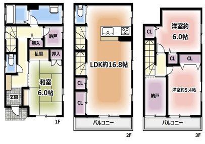 3SLDK Steel-Framed House for Sale in Higashiyodogawa-ku, Osaka - Thumbnail 4