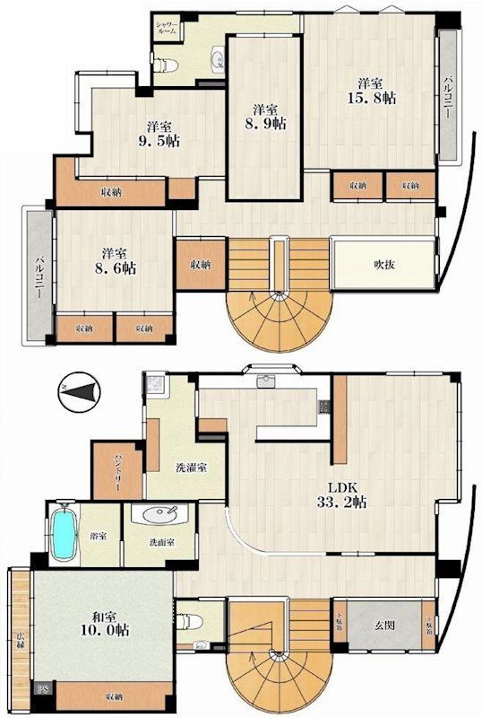 4SLDK Reinforced Concrete House for Sale in Ibaraki, Osaka - Thumbnail 3