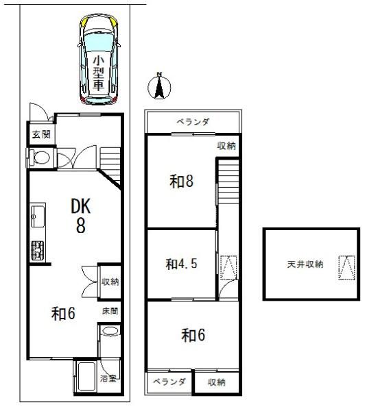 4DK Detached House for Sale in Shimogyo Ward, Kyoto - Thumbnail 2