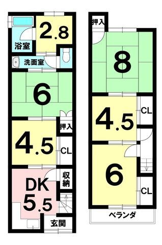 Vacant 5K Townhouse in Muko City, Kyoto Prefecture - Thumbnail 2