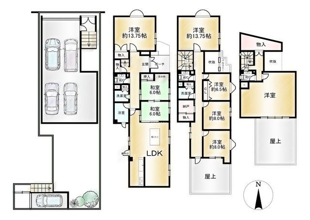 8LDK House for Sale in Toyonaka, Osaka - 365sqm RC Build - Thumbnail 4