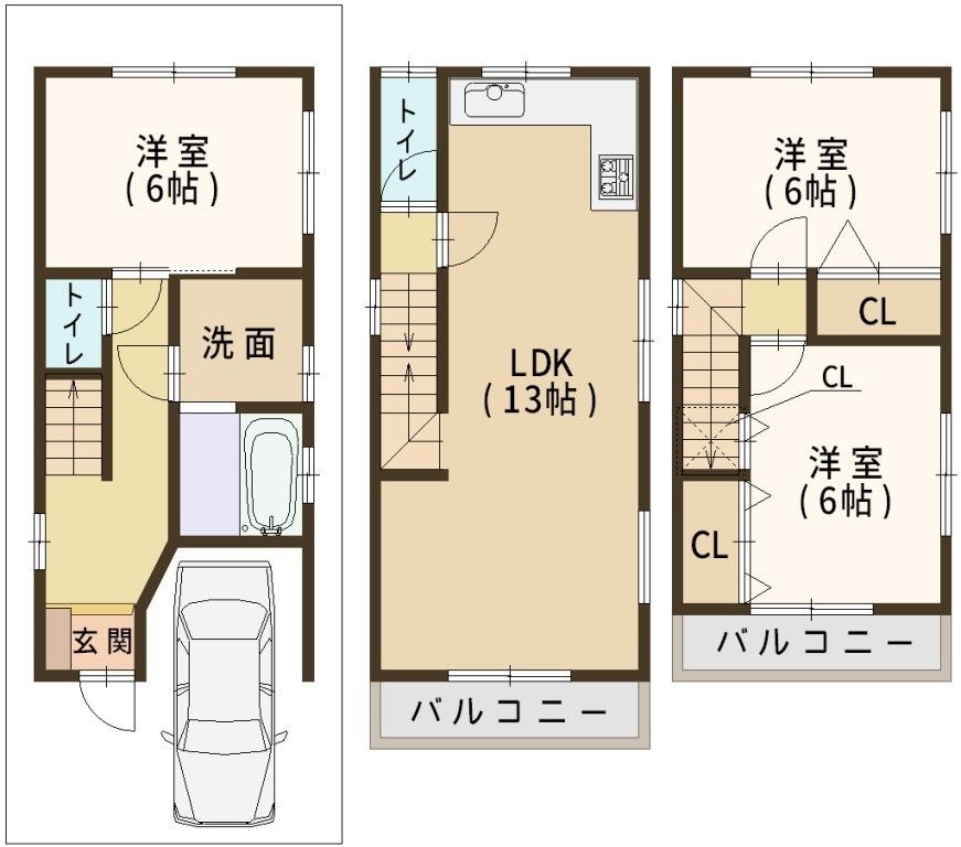 3LDK Steel-Frame House for Sale in Matsubara, Osaka - Thumbnail 4