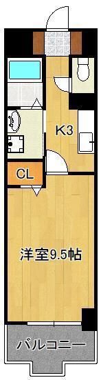 1K Apartment for Rent in Kokura Minami-ku, Kitakyushu - Main Image
