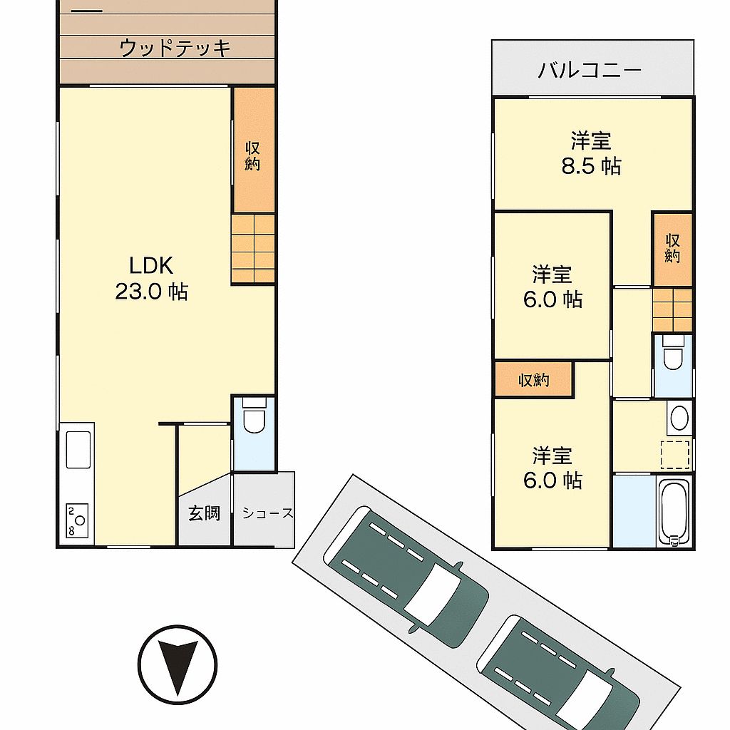 3LDK Detached House for Sale in Minoh, Osaka - 95.58 sqm - Thumbnail 2