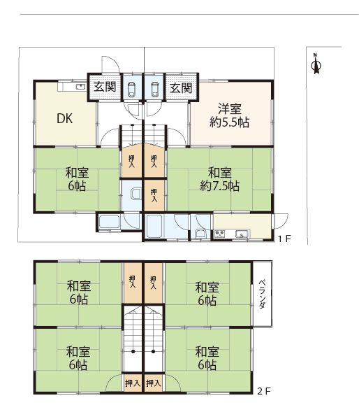 7DK Townhouse for Sale in Kita-ku, Kyoto, 104.72 sqm - Thumbnail 2