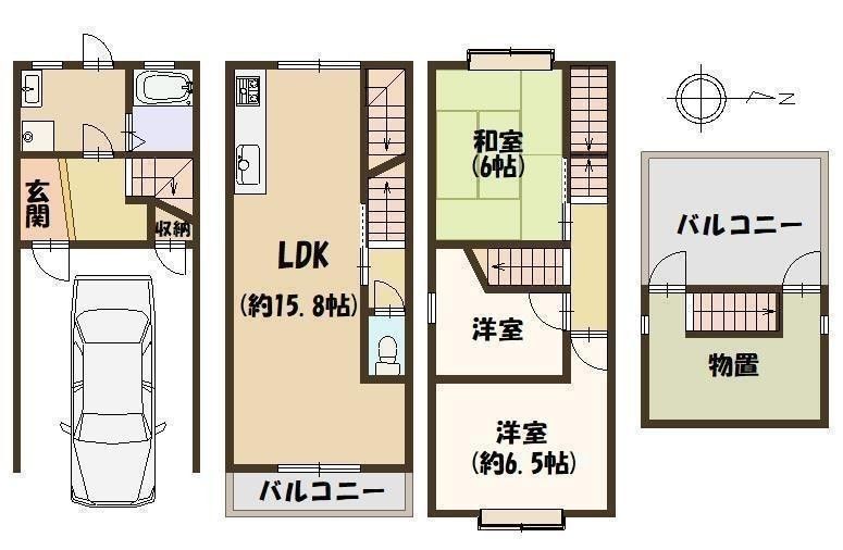 3SLDK Detached House for Sale in Fujiidera, Osaka - Thumbnail 3