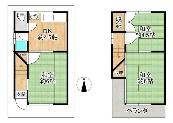 3DK House for Sale in Higashiosaka, Osaka - Near Kawachi-Hanazono Station - Thumbnail 2