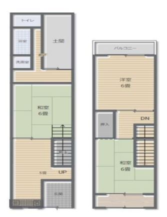 3DK Terrace House for Sale near Hirano Station, Osaka - Thumbnail 3