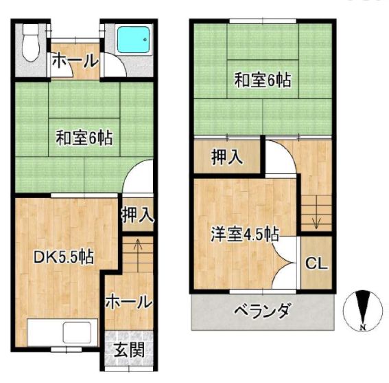 3DK House in Matsubara City, Osaka - 3.6 Million Yen - Thumbnail 2