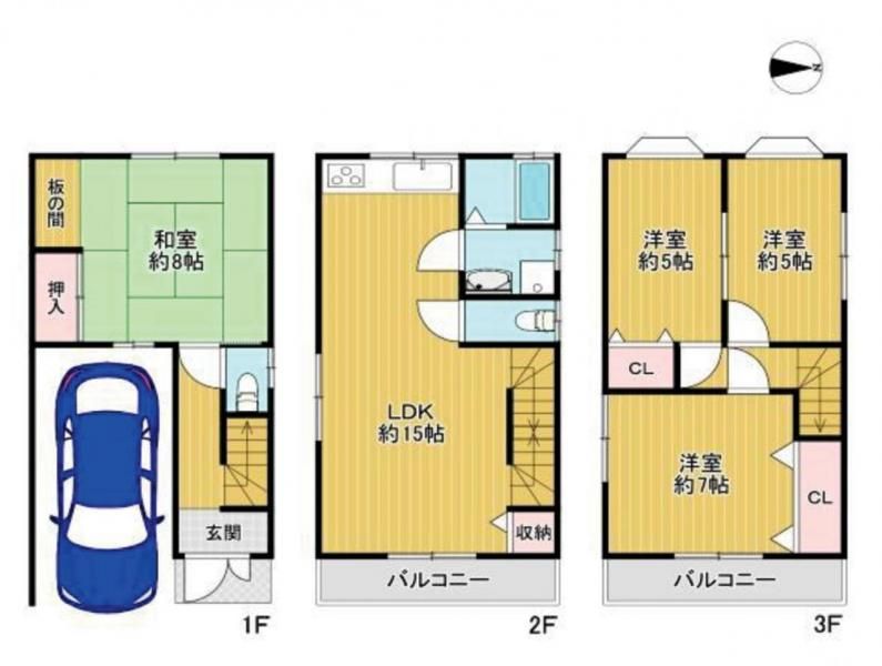 Renovated 4LDK House for Sale in Kadoma, Osaka - Thumbnail 2