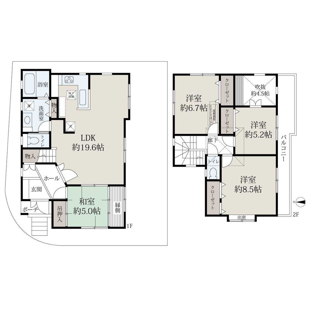 4LDK Detached House for Sale in Katano City, Osaka - Thumbnail 3