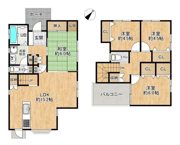 4LDK Detached House for Sale in Kobe Nishi Ward, Hyogo - Thumbnail 2