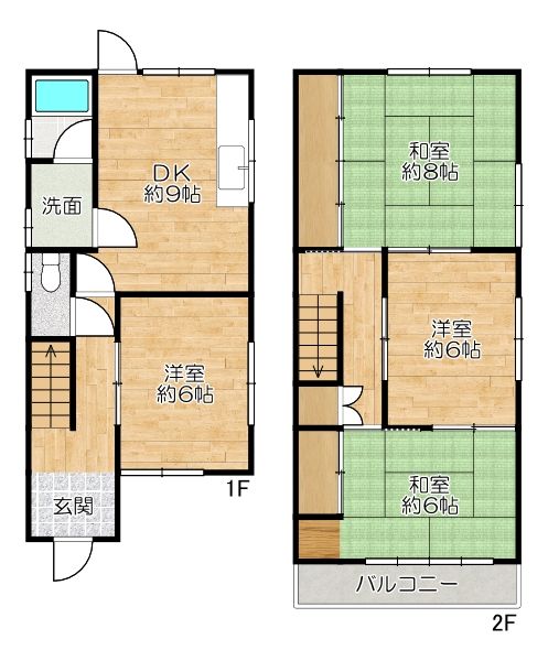 Renovated 4DK House in Kobe Nagata | 8.98M Yen - Thumbnail 2