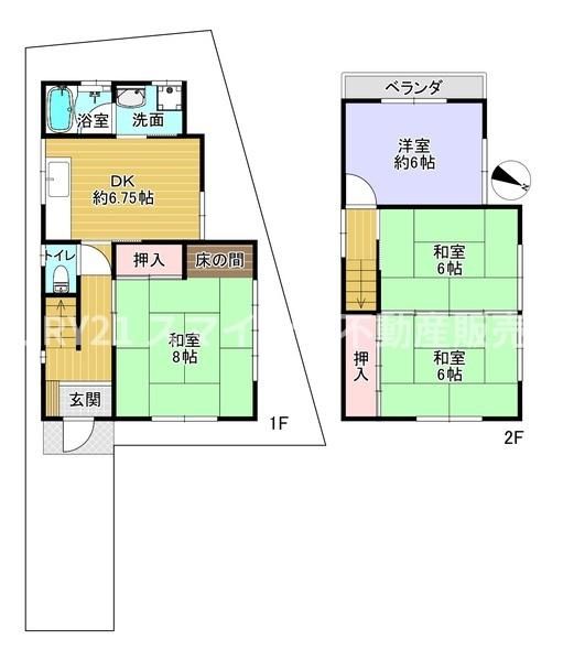 4DK Detached House for Sale in Hirakata, Osaka - Thumbnail 2