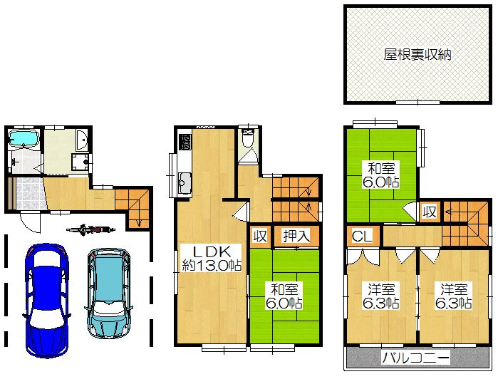 4LDK Detached House for Sale in Kadoma, Osaka – 114 sqm - Thumbnail 3