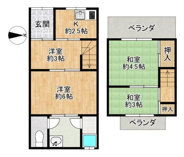 Renovated 4K Terrace House for Sale in Higashi-Osaka, Osaka - Thumbnail 2