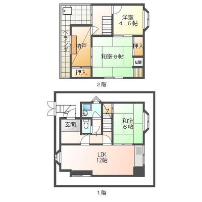 Vacant 3LDK House for Sale in Higashiosaka, Osaka — Floorplan, Higashiosaka, Osaka