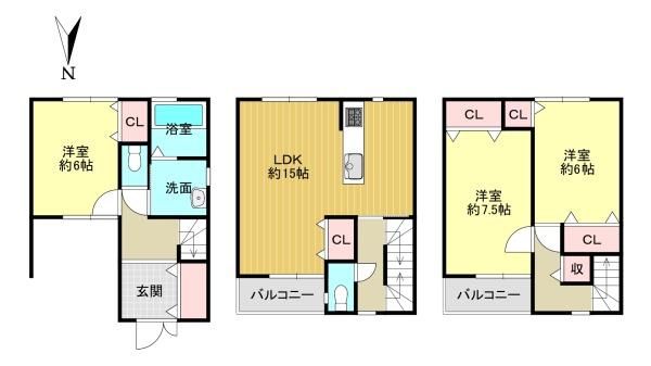 3LDK House for Sale in Kamigyo-ku, Kyoto - Thumbnail 3